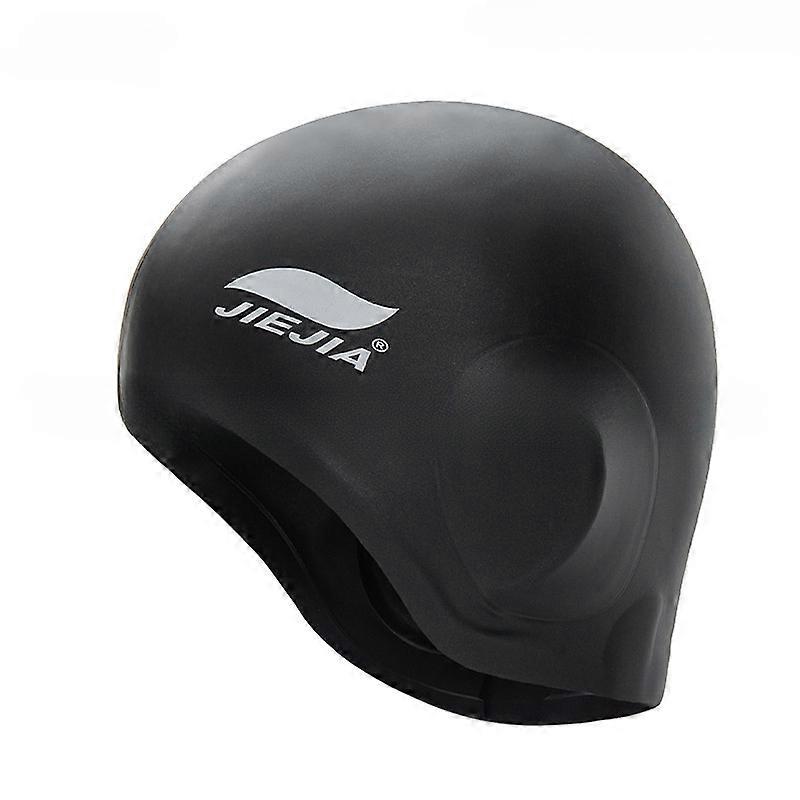 1pc Waterproof High Elastic Silicone Swimming Hat, Non-slip Swimming Cap For Ear Protection, Long Hair