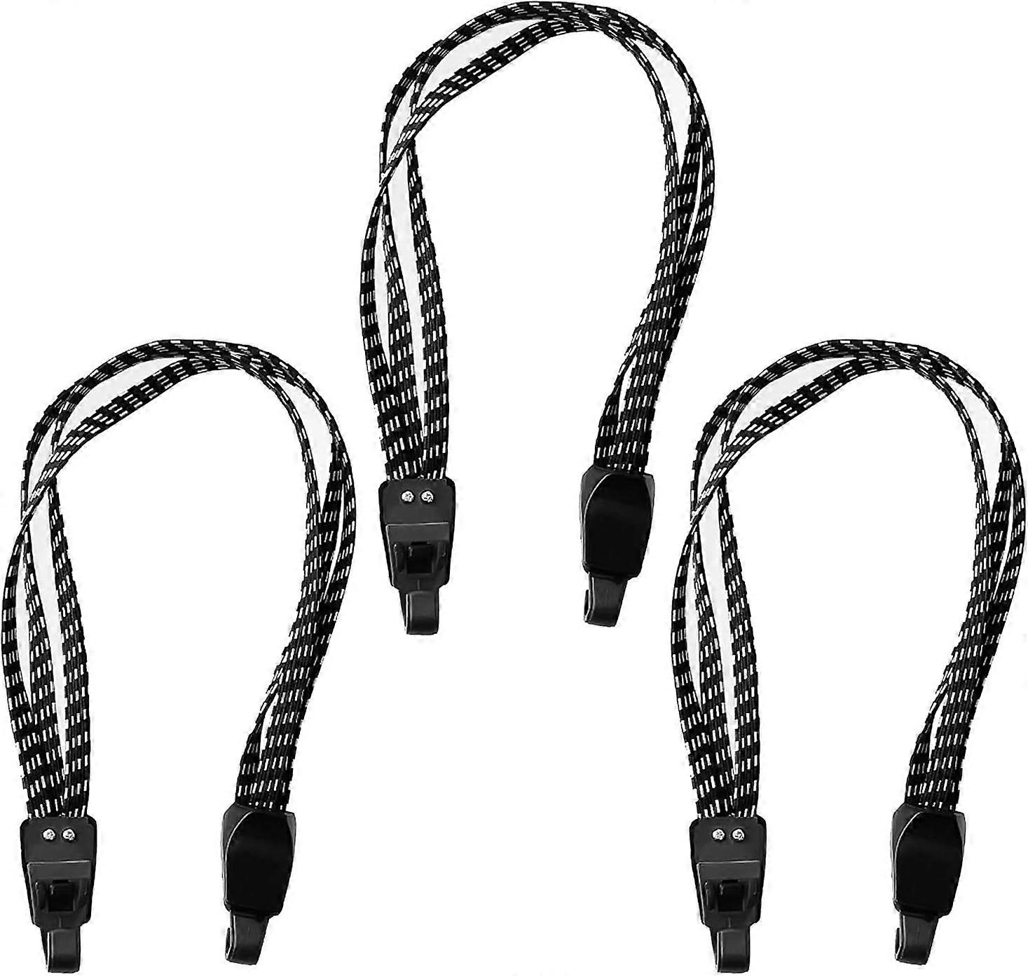 3Pcs Elastic Luggage Strap with Double Hooks 40cm Bike Tensioner Retractable Luggage Strap Belt, Adjustable Elastic Tensioners for Bicycle and Motorcy