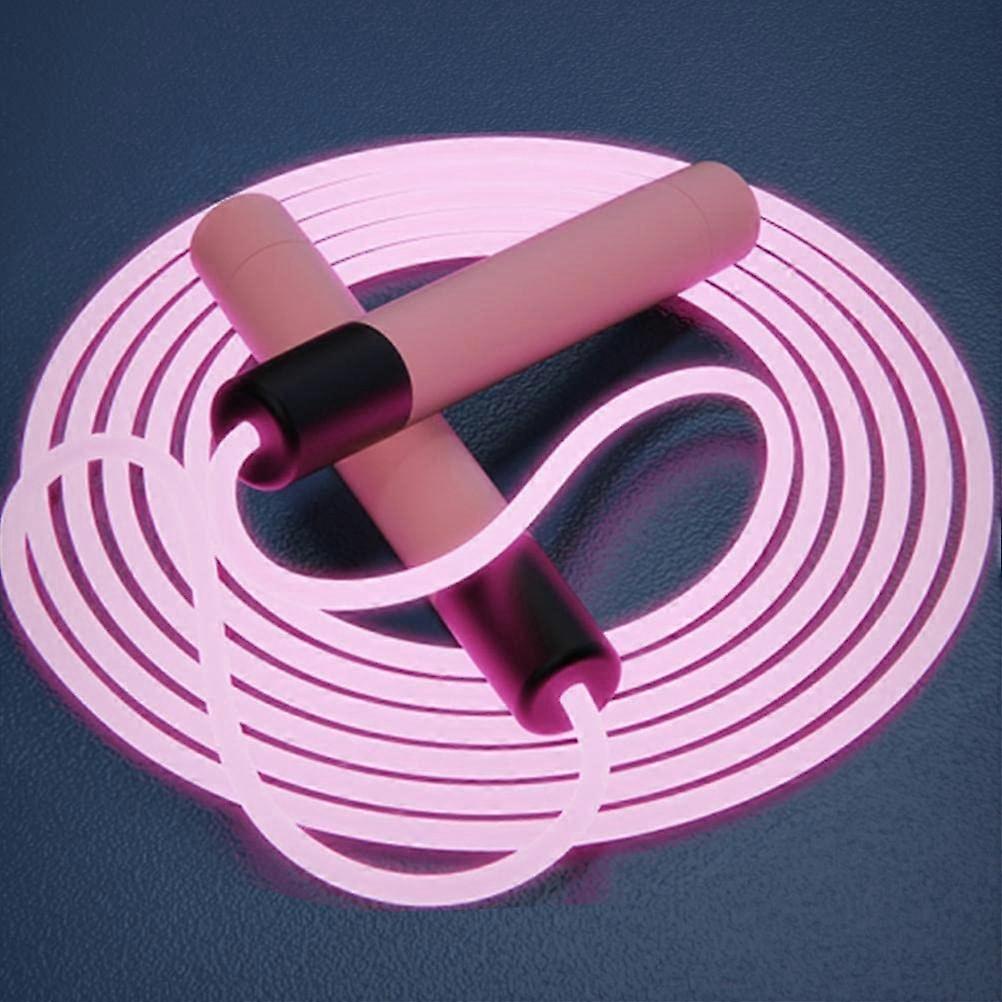 Hopprep, självlysande hopprep mjukt gummigrepp justerbar längd hopprep för barn vuxna fitness