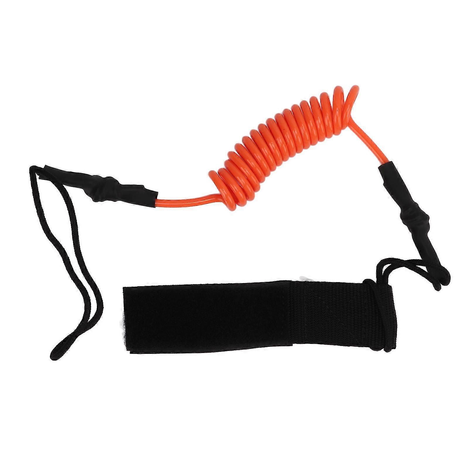 Orange Adjustable Kayak Oar Safety Rope - Durable Anti-Lost Paddle Board Accessory
