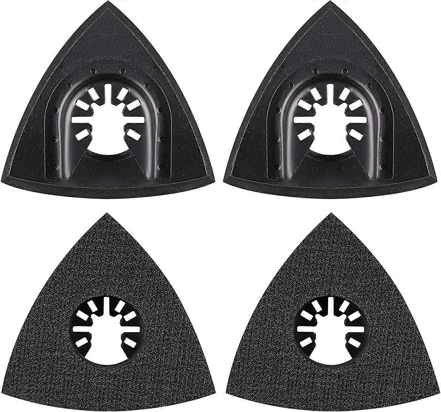 4 Pack Delta Sanding Pads 80mm Multi Tool Attachment Attachment Pads, Multi Tool Blades, For Worx Mikita Dewalt Power Tools