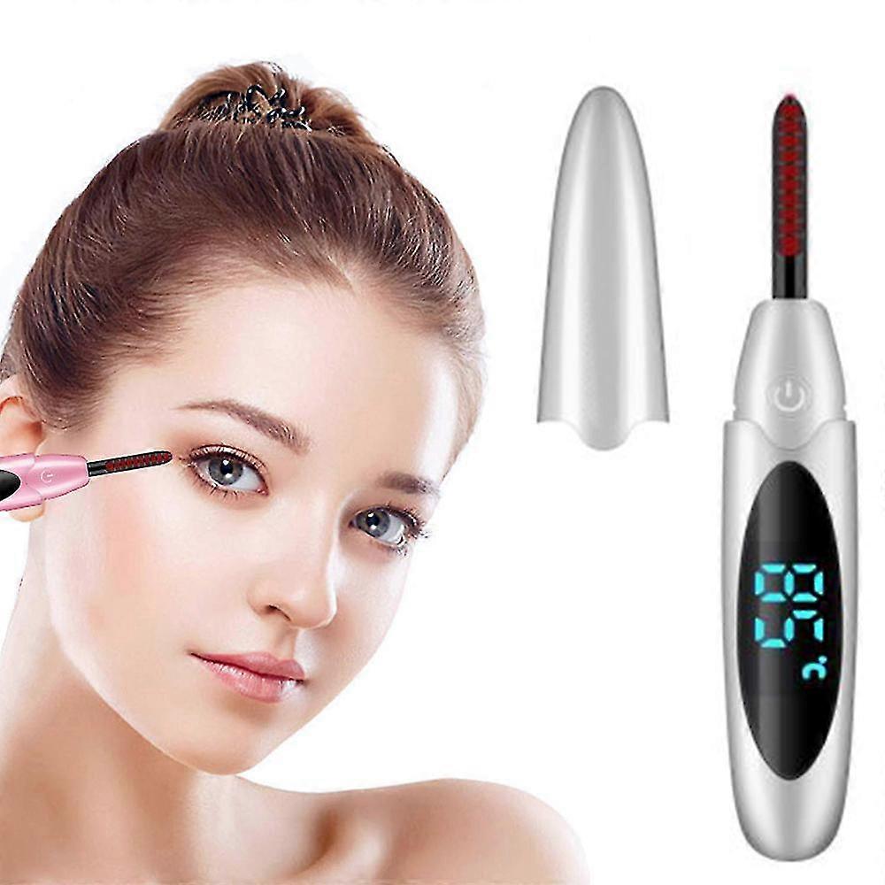 Pince à œillets, boucles de cils chauffantes, portable Lash Curlype C-interface/Quick Load, réglable à 2 températures, cils merveilleusement incurvés - SNNGV