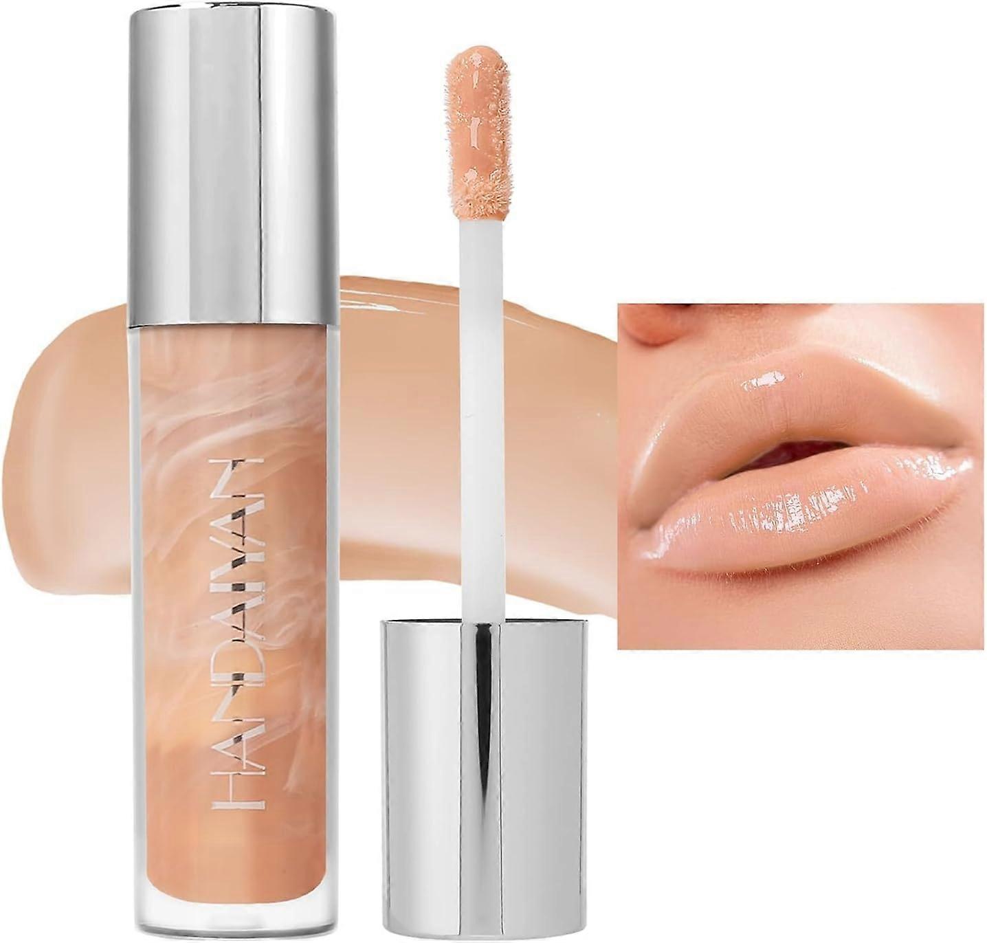 Brillant à lèvres liquide, Huile pour lèvres repulpante à base d’eau, Rouge à lèvres brillant brillant non collant longue durée, Glaçage à lèvres hydratant pour femmes Grils