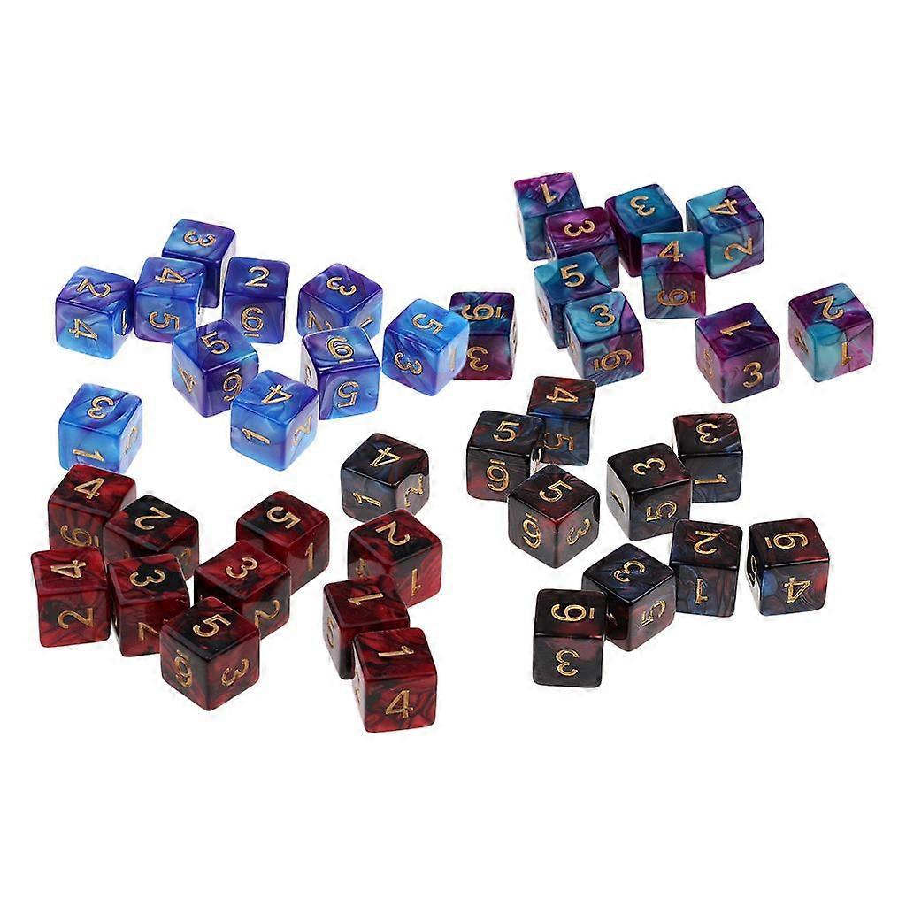 40 Pack 6-sided Game Dice 16mm Dice For Board Games /Teaching Math