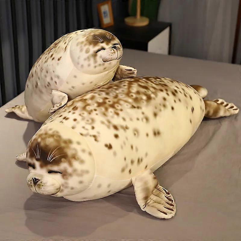 35-120cm Giant Real Life Sea Lion Plush Toys Soft Stuffed Animal Seal Pillow Simulation Appease Doll Cute Gift for Baby Kids