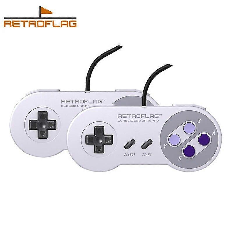 Lot de 2 manettes filaires USB Retroflag classiques pour Raspberry Pi, Windows, Nintendo Switch