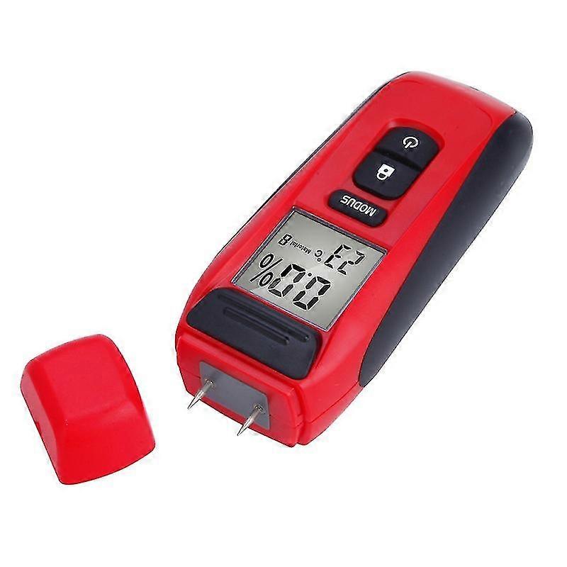 Rilevatore di umidità per vari materiali, tester di umidità con display a LED e 2 pin, igrometro digitale portatile in grado di rilevare legno, mobili, pareti e