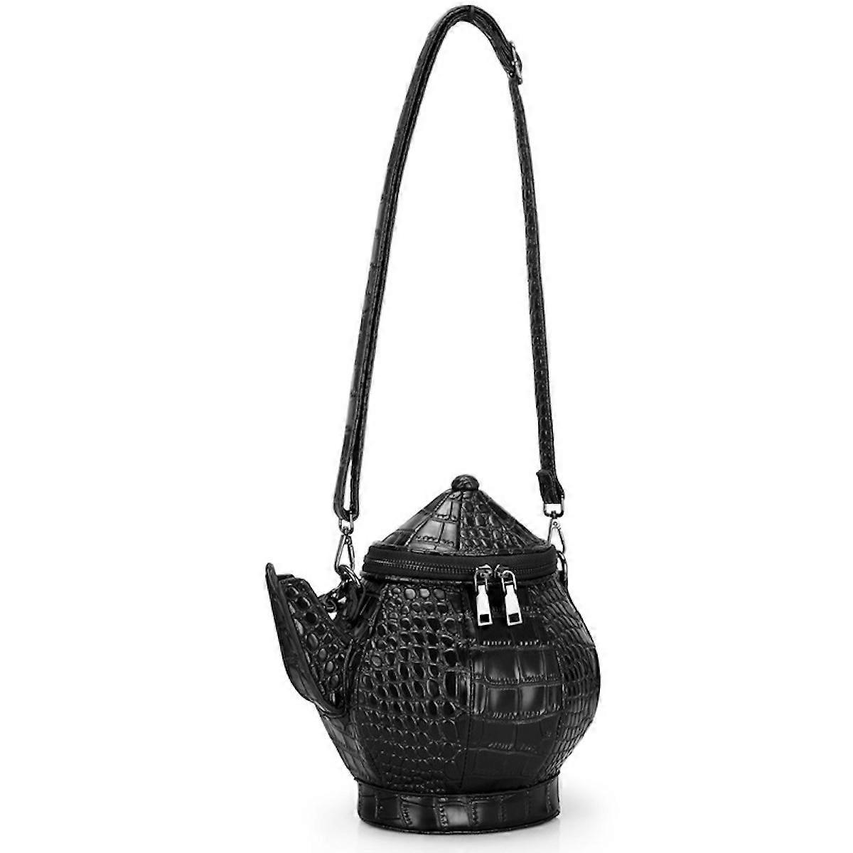 Teapot Shape Messenger Bag Men Shoulder Bag Crossbody Pack Satchel for School Work Multiple Pockets
