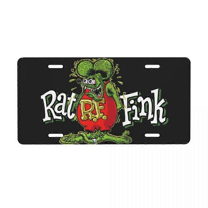 Rat Fink 6inX12in license plate decor for car