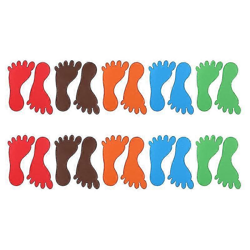 10 Paar Bodenaufkleber