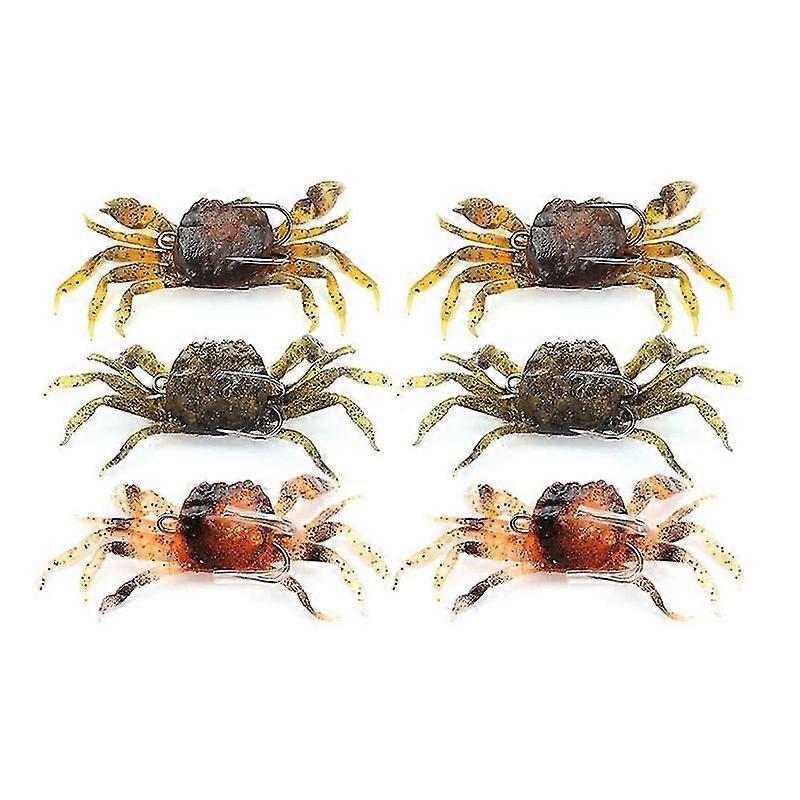 6 Pieces Crab Fishing Lure Kit,Fish Lures Tackle With Sharp Hook