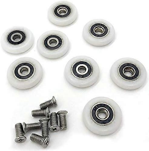 8 Shower Door Rollers Wheels Runner Pulleys Roller 25MM
