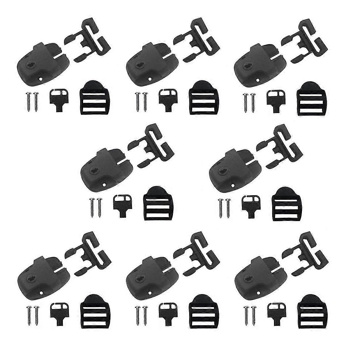 Spa Hot Tub Cover Clips Replacement, Hot Tub Cover Latch Repair Kit, Latch Locking with Key and Screws
