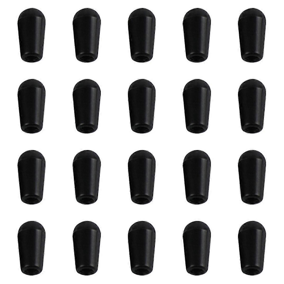 Black 20Pcs Metric M3.5/ Guitar 3 Way Toggle Switch Tip Switch Knobs Guitar Switch Cap