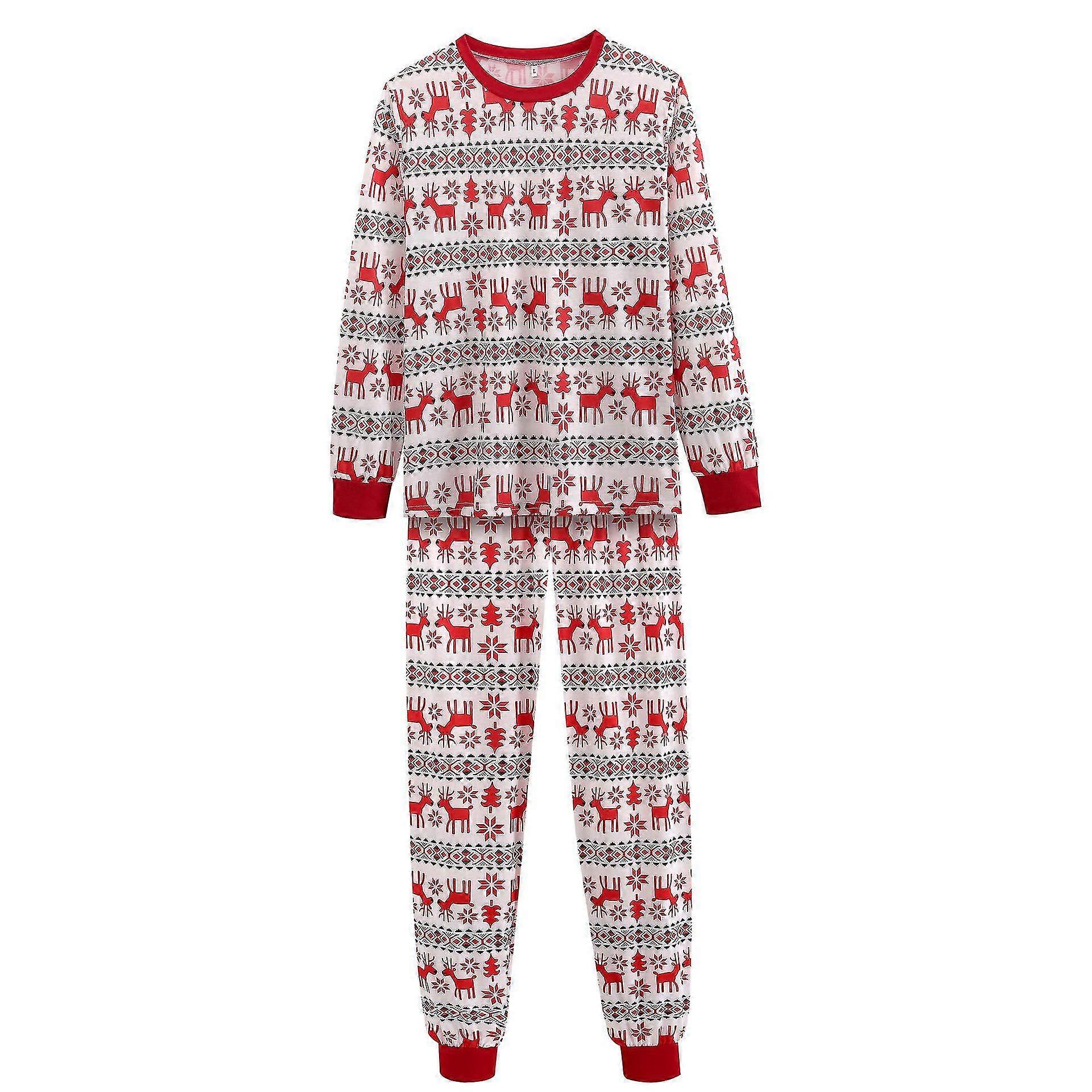 Julfamilj Matchande Pyjamas Nattkläder Pyjamas Set Festliga Vuxna Barn Nattkläder