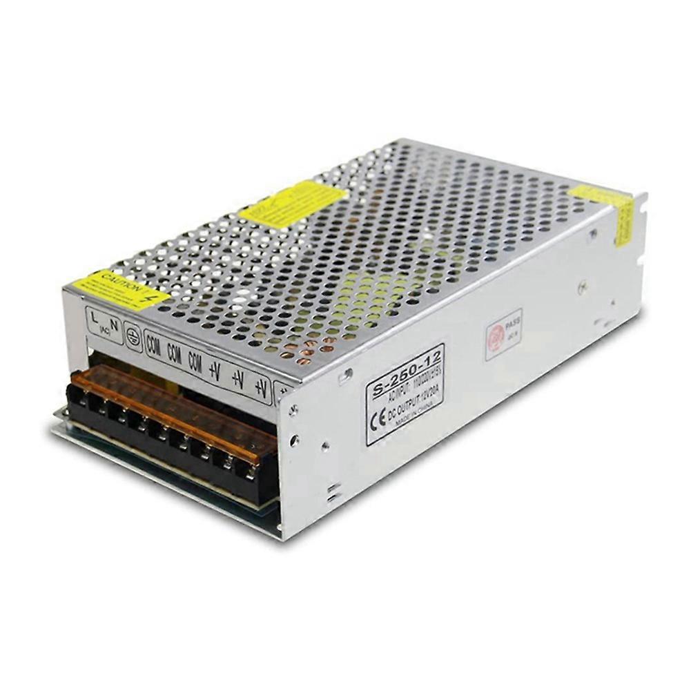 DC 12V 20A 240W Power Supply Transformer Switch AC 110V / 220V to DC 12V 20Amp Switching Adapter Co