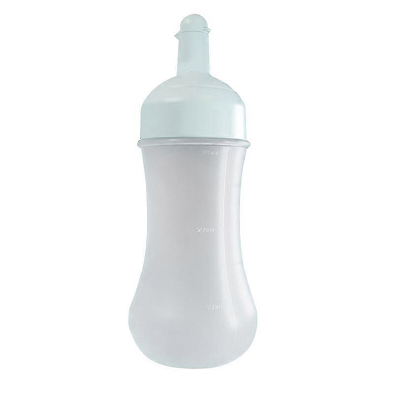 350ml Squeeze Bottle Multi-use Clear Scale PE Kitchen Strong Sealing Sauce Bottle for Home