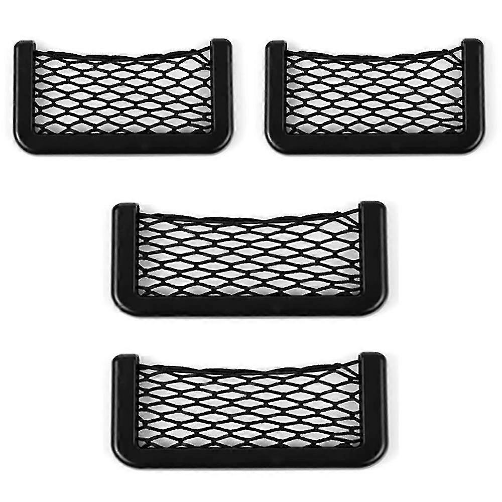 Storage Net Car Storage Net For Car Truck Caravan(4 pieces, black)