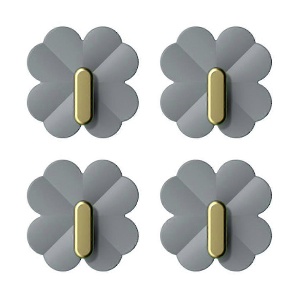 Four-leaf Clovers Adhesive Hook Wall Mounted Punch Free Key Hook Heavy Duty Towel Storage Hook