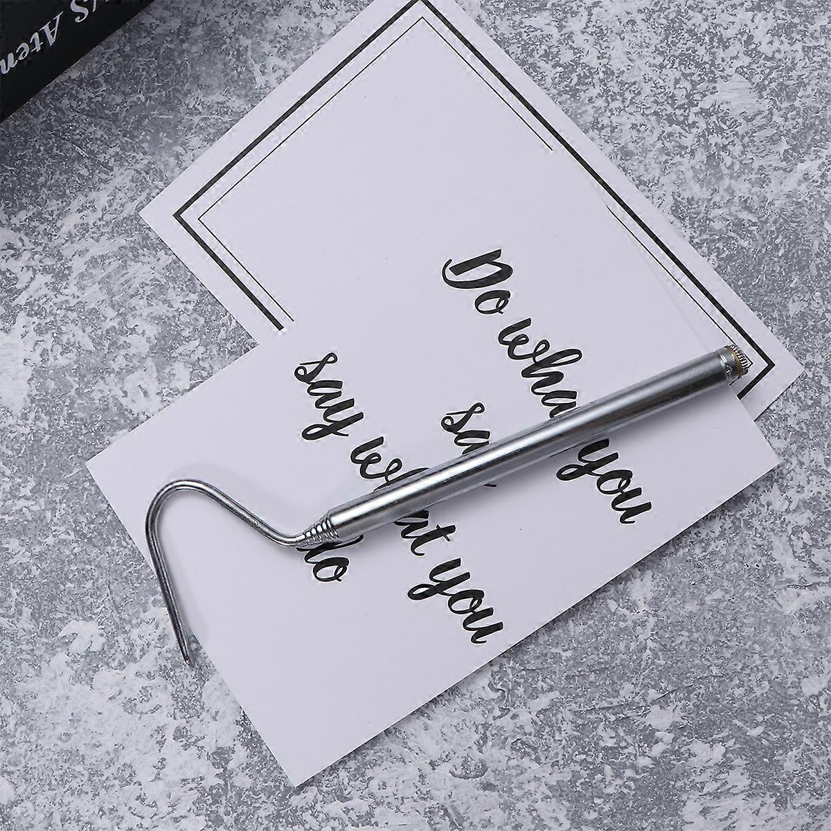 ViaGasaFamido Snake Hook Stainless Steel Snake Tongs Retractable Snake Catcher Snake Reptile Handling Hook For Outdoor Activities Wild Adventures 100cm