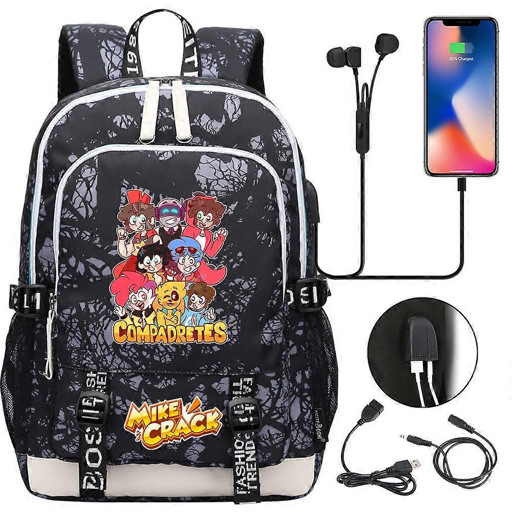 حقيبة ظهر أطفال Los Compa - نمط جديد جميل - أولاد بنات مراهقون - حقيبة كمبيوتر محمول مدرسية موشيلا للرجال والنساء عالية الجودة