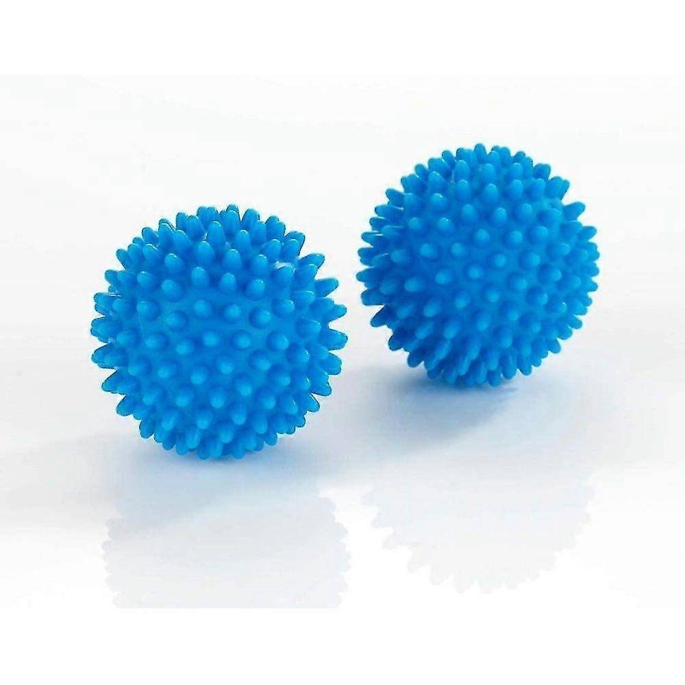 Set Of 2 Multi-function Balls For Fluffier Laundry - Blue Polyvinyl Chloride