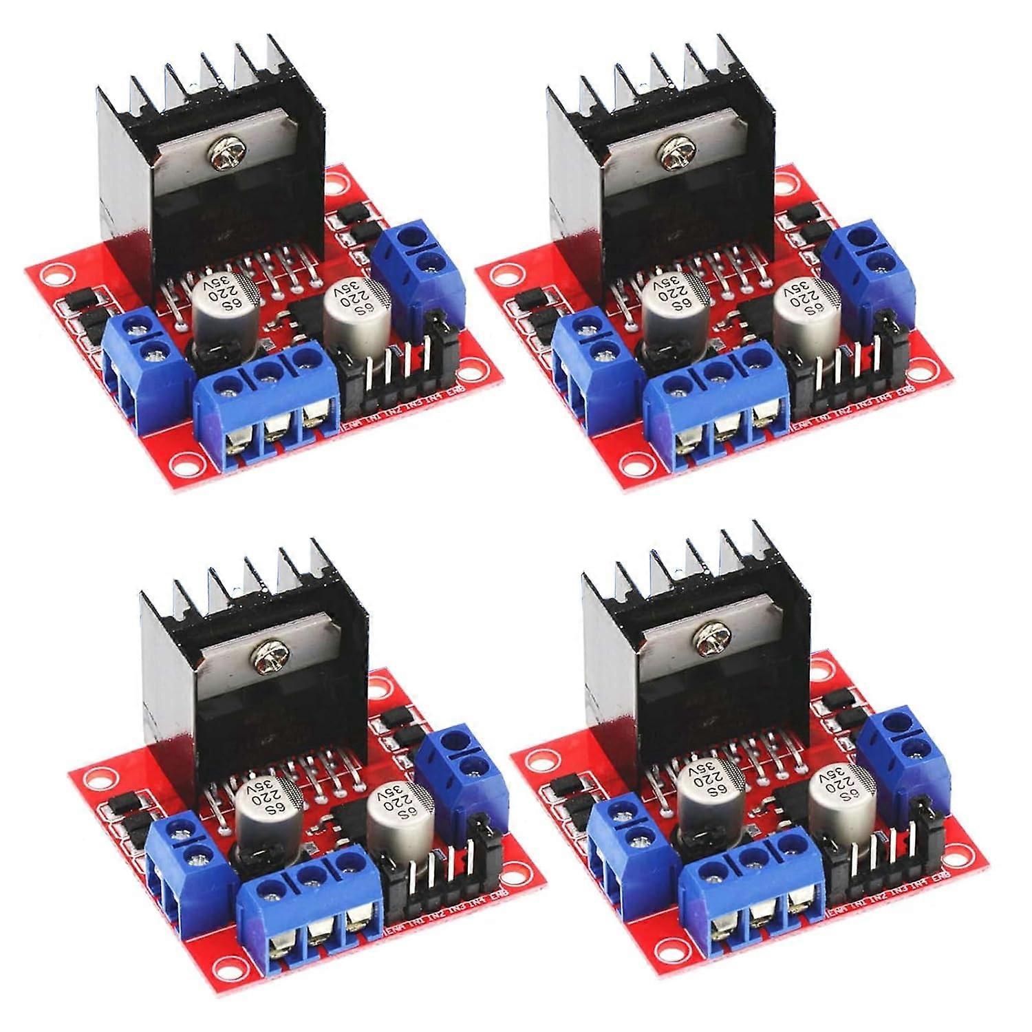 4pcs L298N Motor Drive Controller Board Module Dual H Bridge DC Stepper Module for Arduino