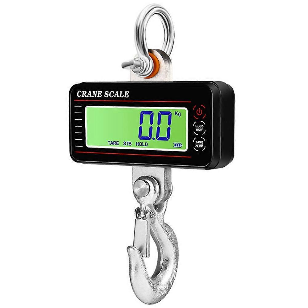 OCS-P2 LCD Digital Crane Scale 1500kg Industrial Weighing Heavy Duty Hanging Scale with Remote - Bla