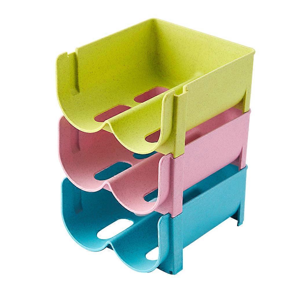 3Pcs Stackable Beverage Beer Storage Box Kitchen Creative Drink Box for Home