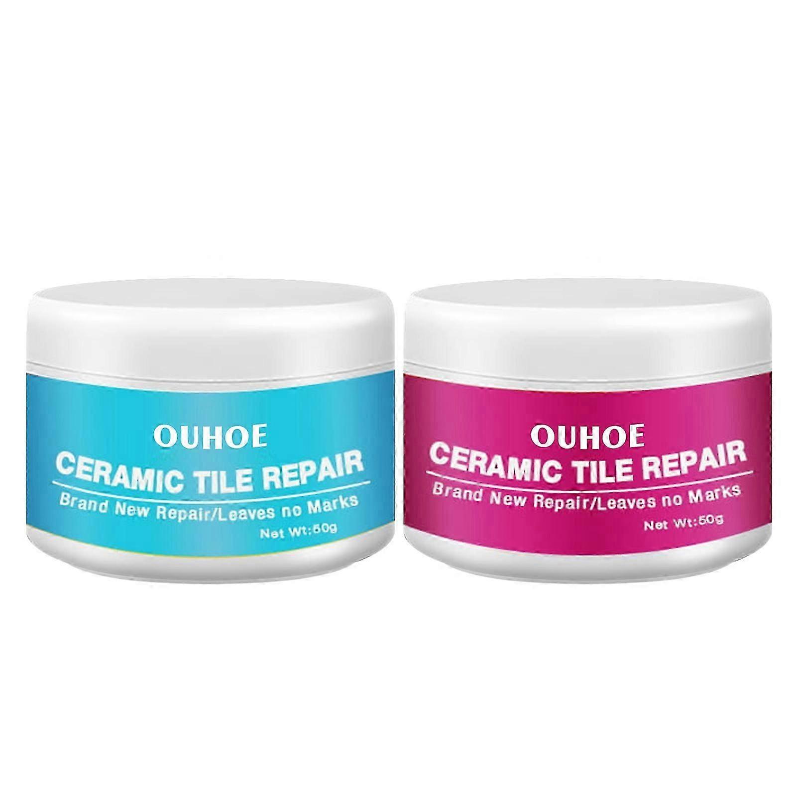 OUHOE Ceramic Tile Repair Agent Ceramic Paste Closestool Marble Pit Glazed Ceramic Tile Repair Paste
