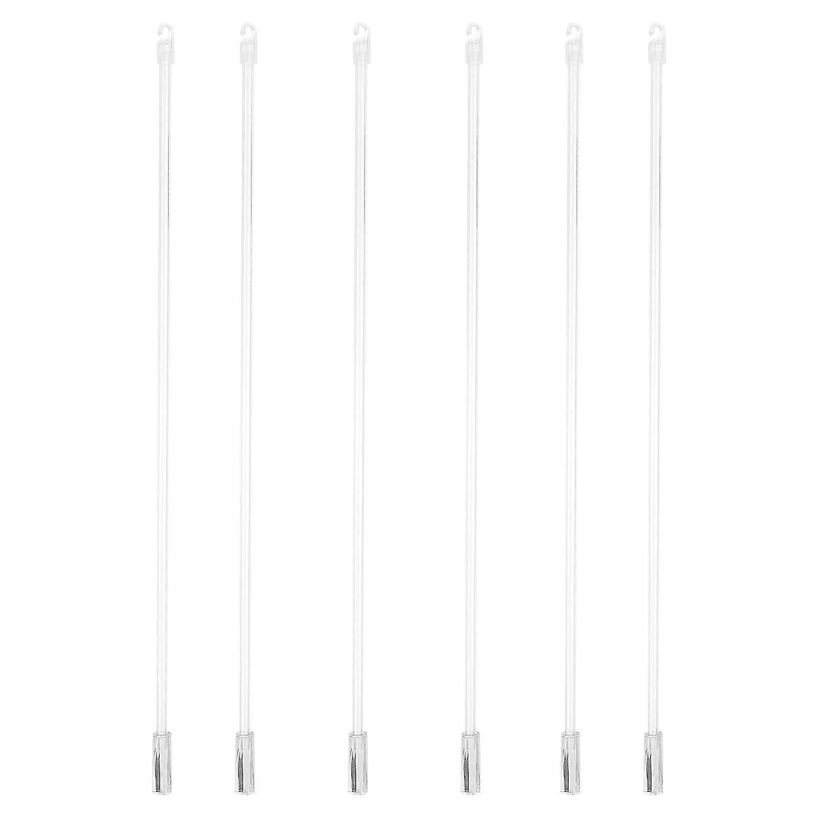 6Pcs Venetian Blinds Pulling Rod Transparent Curtain Vertical Wand Accessory