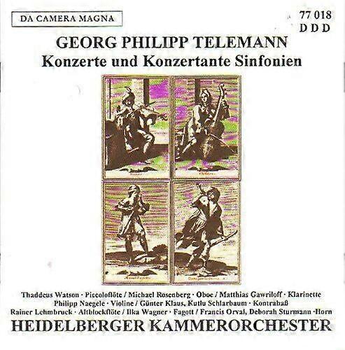 Telemanngeorg Philipp Konzerte and Konzertante Sinfoni CDNEW