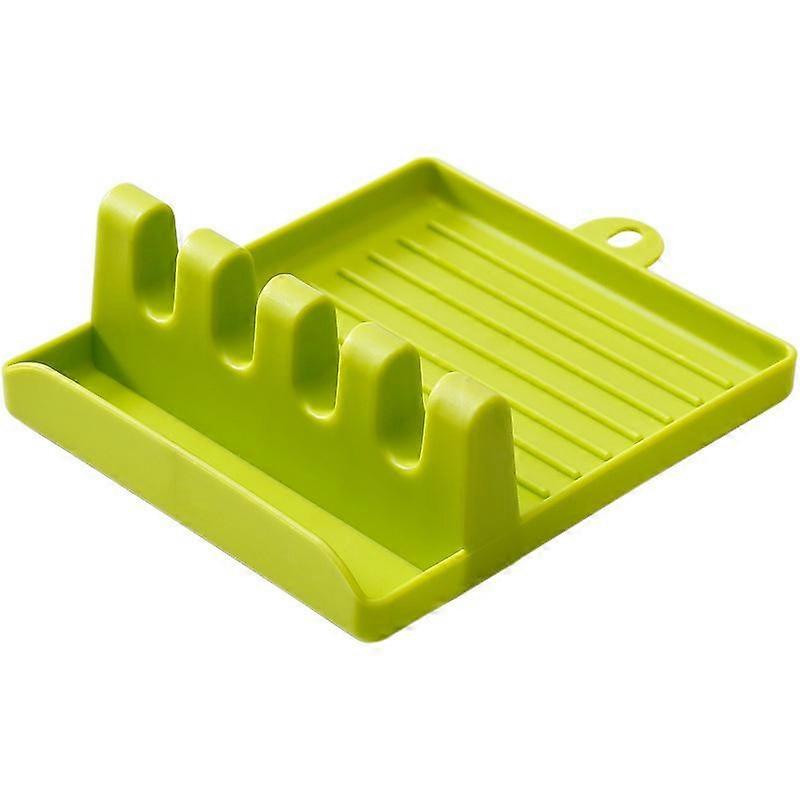 Kitchen Spoon Holders Fork Spatula Rack Shelf Organizer Plastic Chopsticks Holder Non-slip Spoons Pad