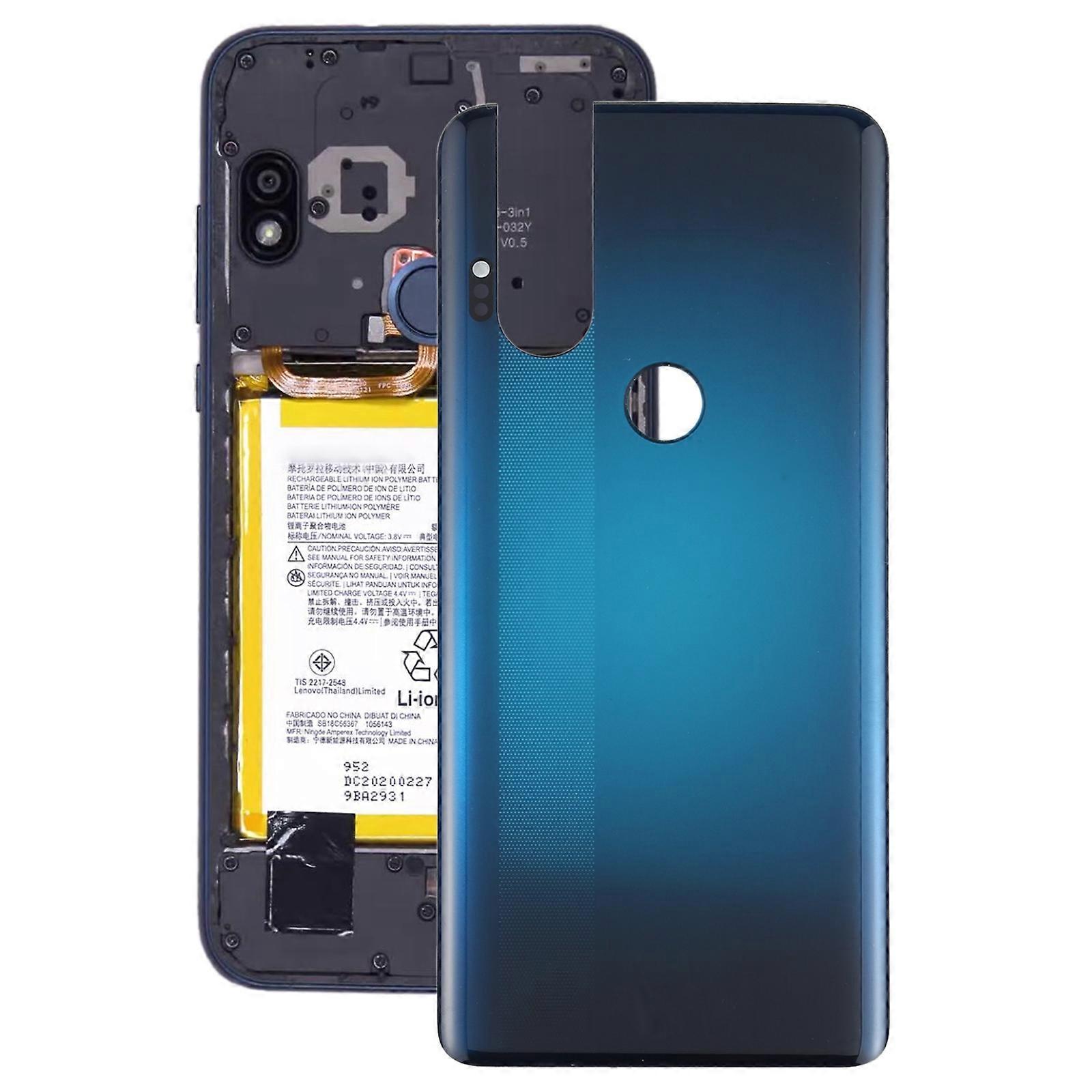 COMPATIBLE Battery Back Cover for Motorola One Hyper XT2027 XT2027-1(Blue)