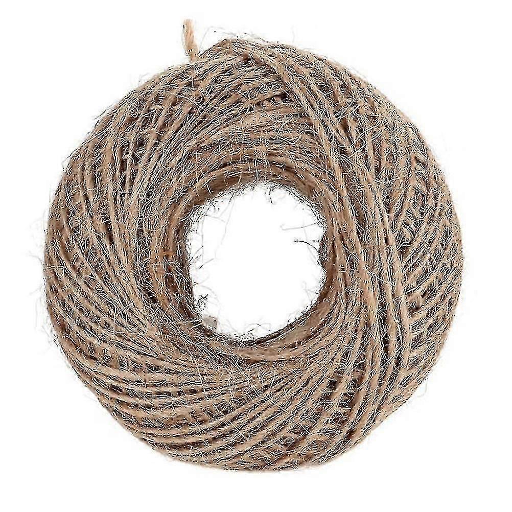 Jute Twine Gift Tags - 100m Jute Ribbon for DIY Crafts and Burlap String