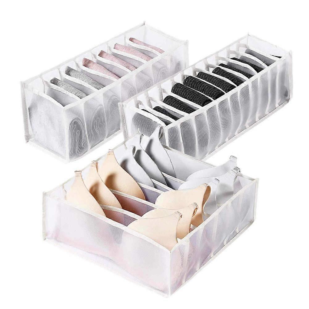 3-pack wardrobe drawer storage box, clothing organization tool