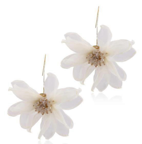 (Hvit)Resort Style Blomster Øredobber
