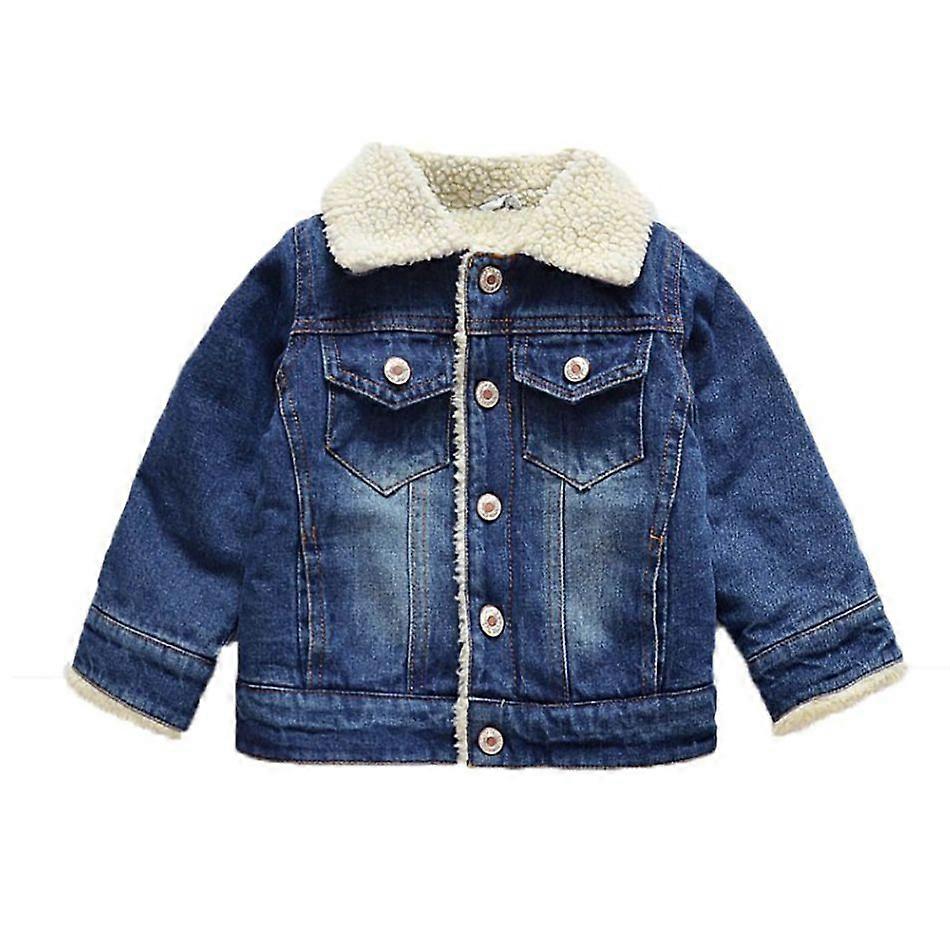 NTWT178# Autumn Children Denim Jackets Boys Trench Jean Jackets Cartoon Style Girls Kids Clothing Baby Coat Casual Outerwear Windbreaker