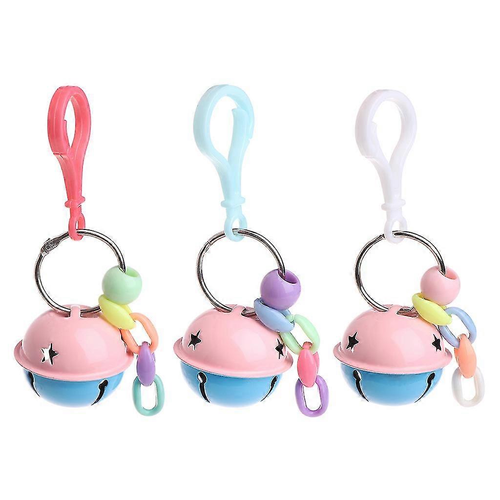Parrot Swing Chew Toys - Colorful Metal Bells for Small & Medium Birds