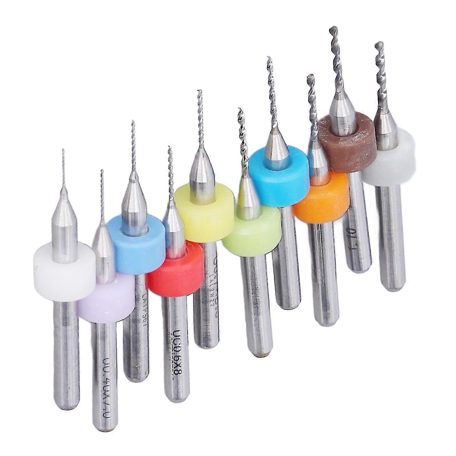 10Pcs Tungsten Carbide Mini Drill Bits Fast Drilling