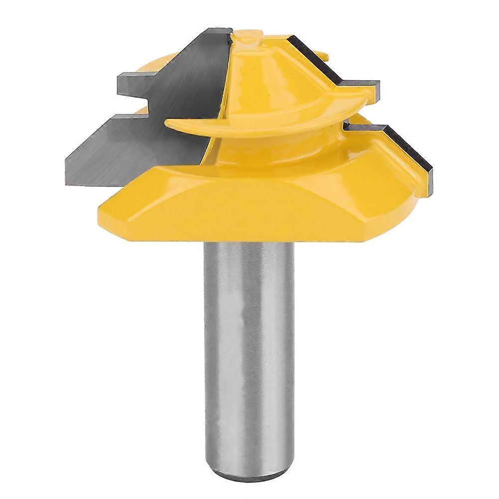 Rail and Post Router 45 Degree Woodworking Cutting Tool - 1/2 Inch Shank, 2 Inch Cutting Diameter, Compatible with Router Tables