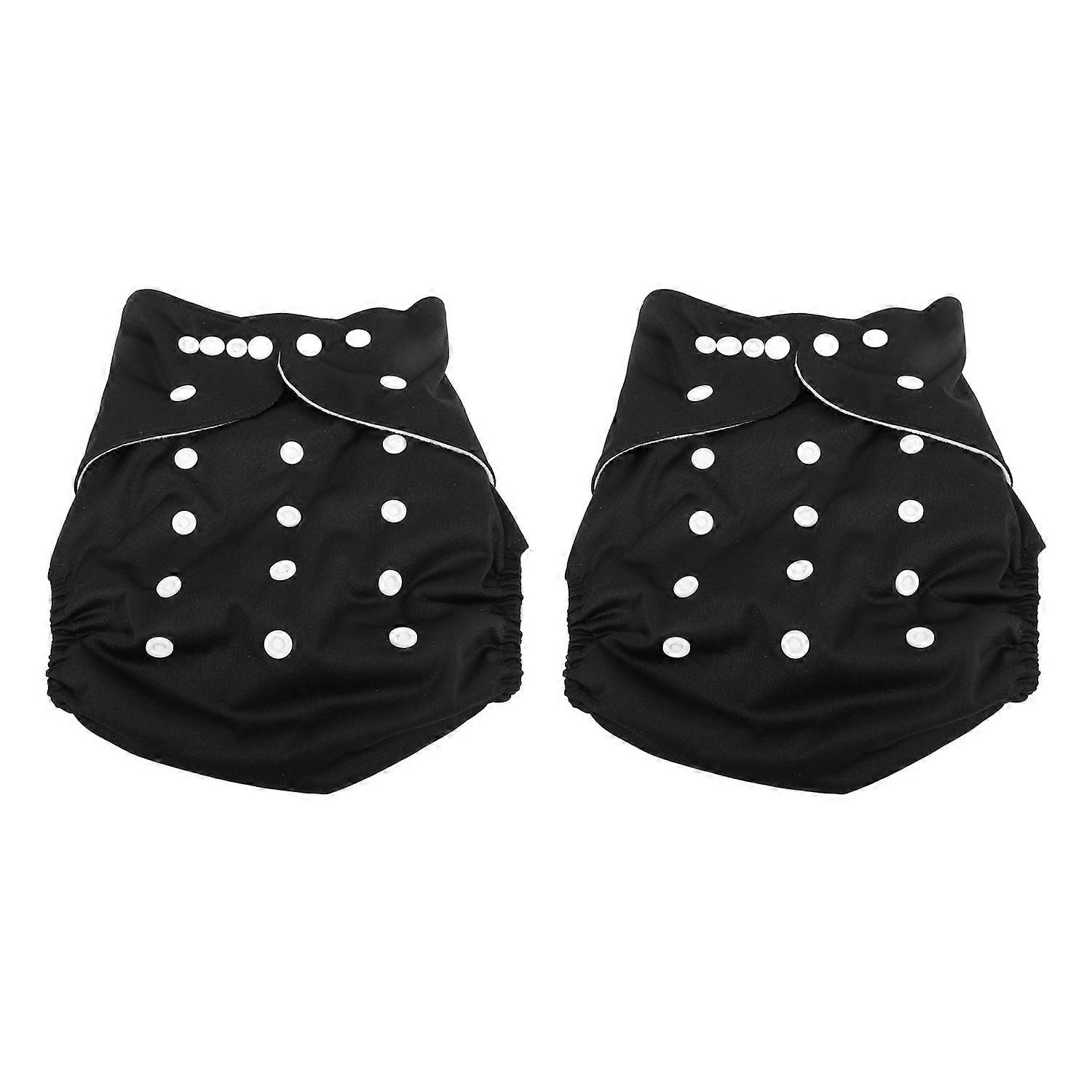 2pcs Kids Cloth Diaper Adjustable Washable Waterproof Leakproof Snaps Cloth Diaper for Kids Girls an