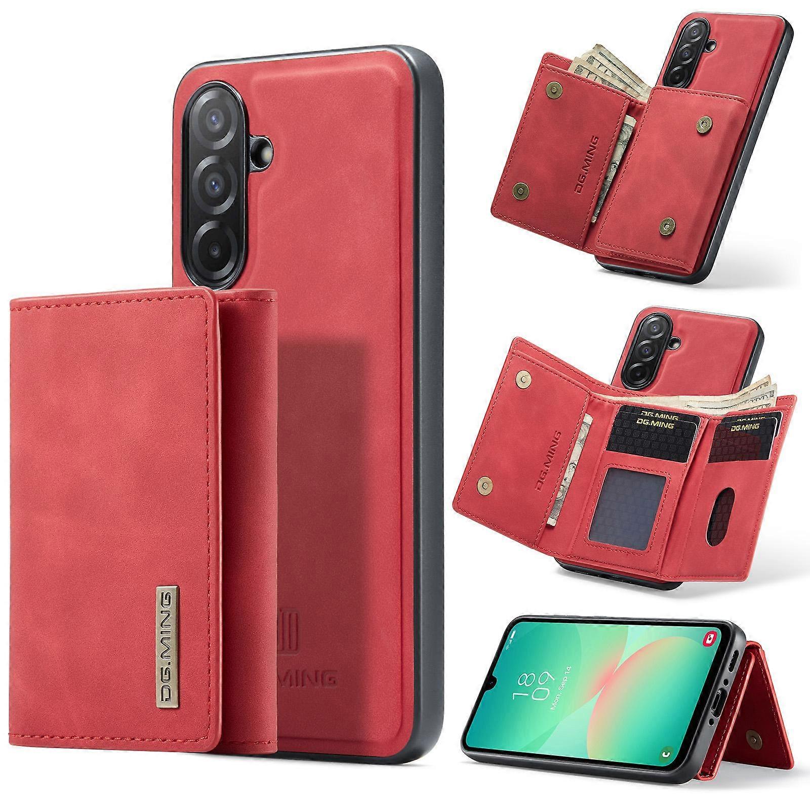DG.MING M1 Series 3-Fold Multi Card Wallet + Magnetic Phone Case