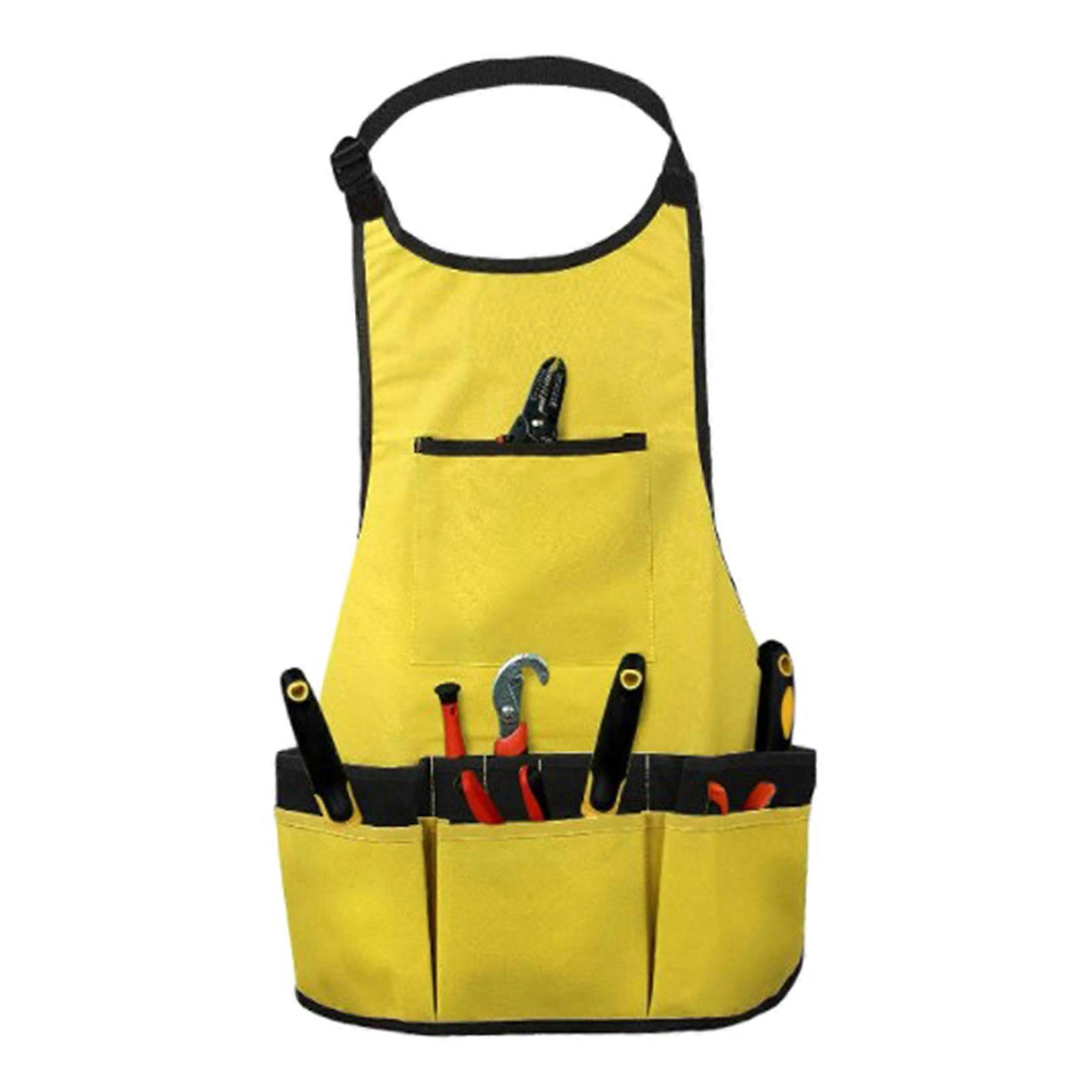Multi-functional Electrician Tools Bag Waist Pouch Belt Storage Garden Tool Apron for Hobbyists and Farmers Alike Yellow