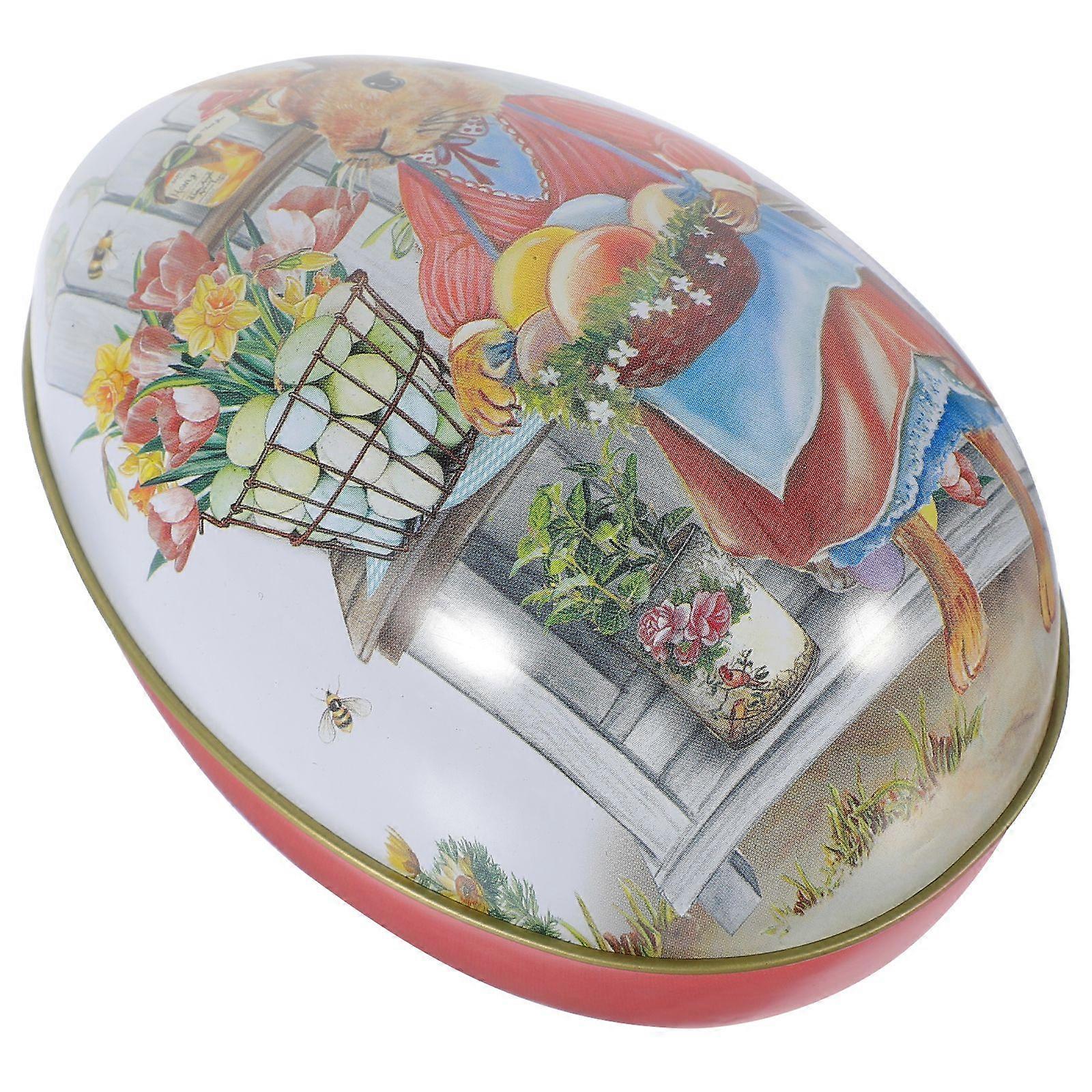 Easter Egg Shape Easter Biscuit Case Festival Gift Packaging Box Party Candies Box (S)