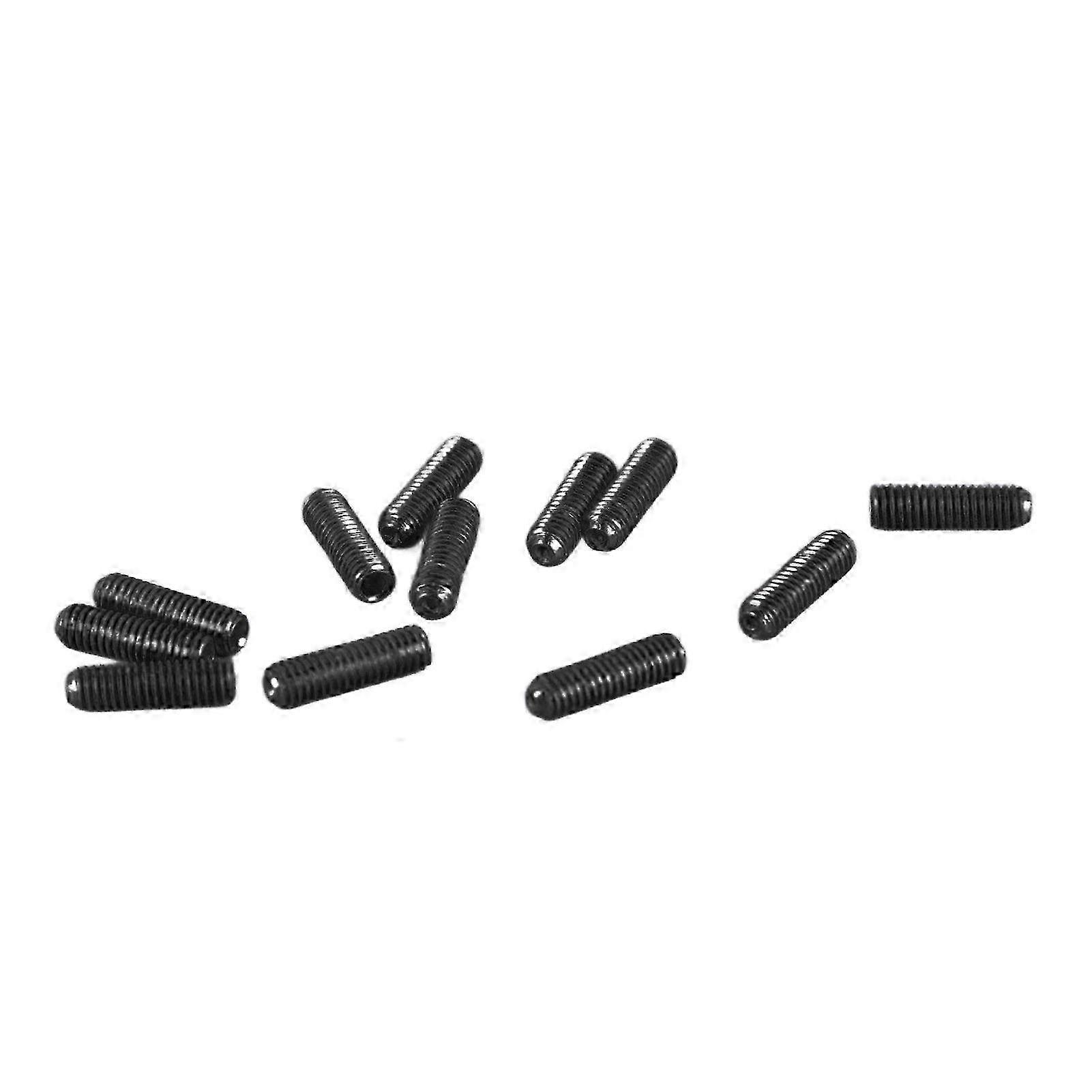 12PCS Chitară electrică Șuruburi de reglare a înălțimii șeii Podul de reglare a înălțimii Hex Șuruburi negru