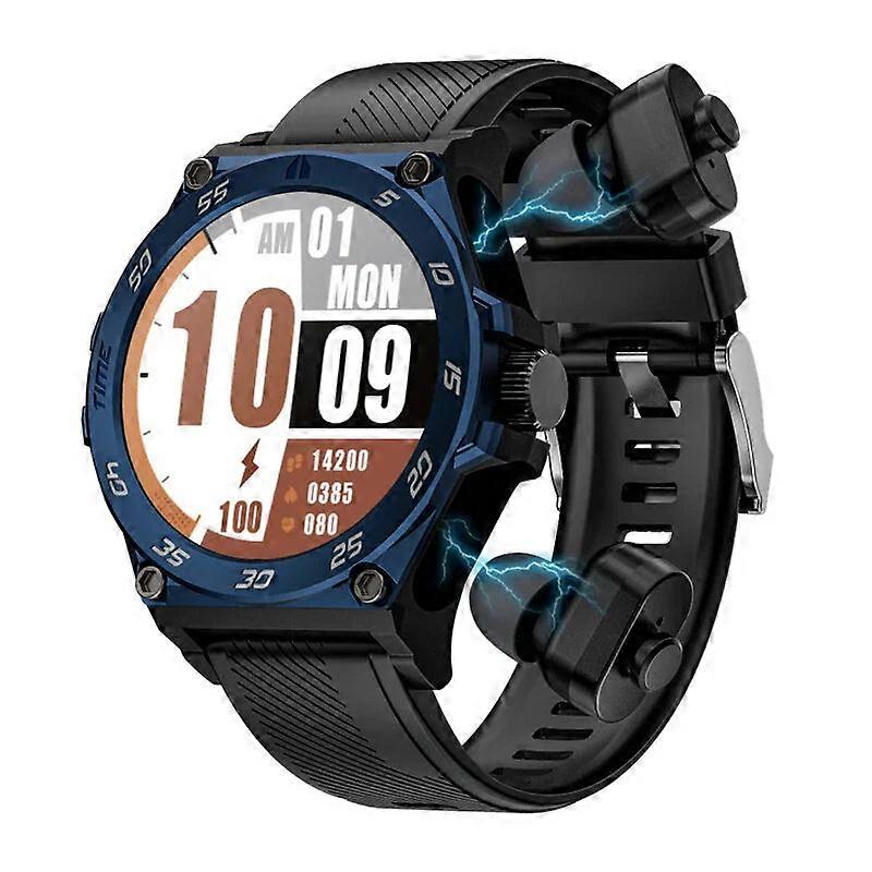 2-In-1 Smart Tws Earphones & Watch - 1.5" Amoled, Bluetooth Calls, Ai Assistant, Heart Rate, Sleep Monitor, Ip67 Waterproof