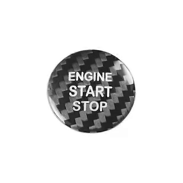 compatible for Toyo-ta RAV4 Car Engine Start Stop Button Cover Real carbon Fiber Sticker 2013 2014 2015 2016 2017 2018 2019