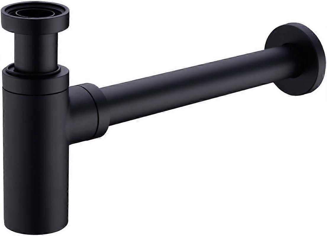 Rundes Messing mit Spülflaschen-Abfallsiphon, Chrom oder Mattschwarz