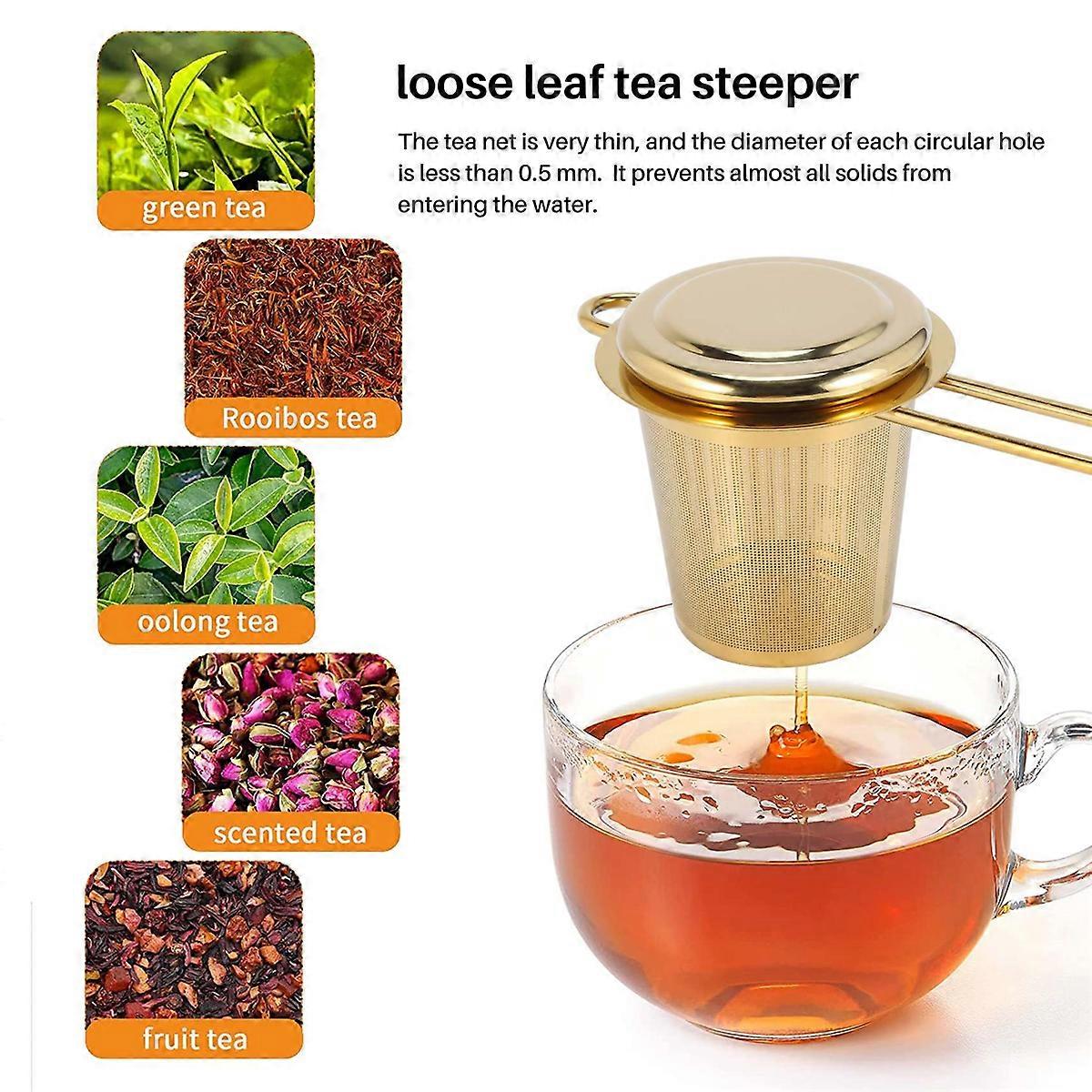 Tea Leaf Tea Strainer Golden Barrel Tea Strainer Tea Set